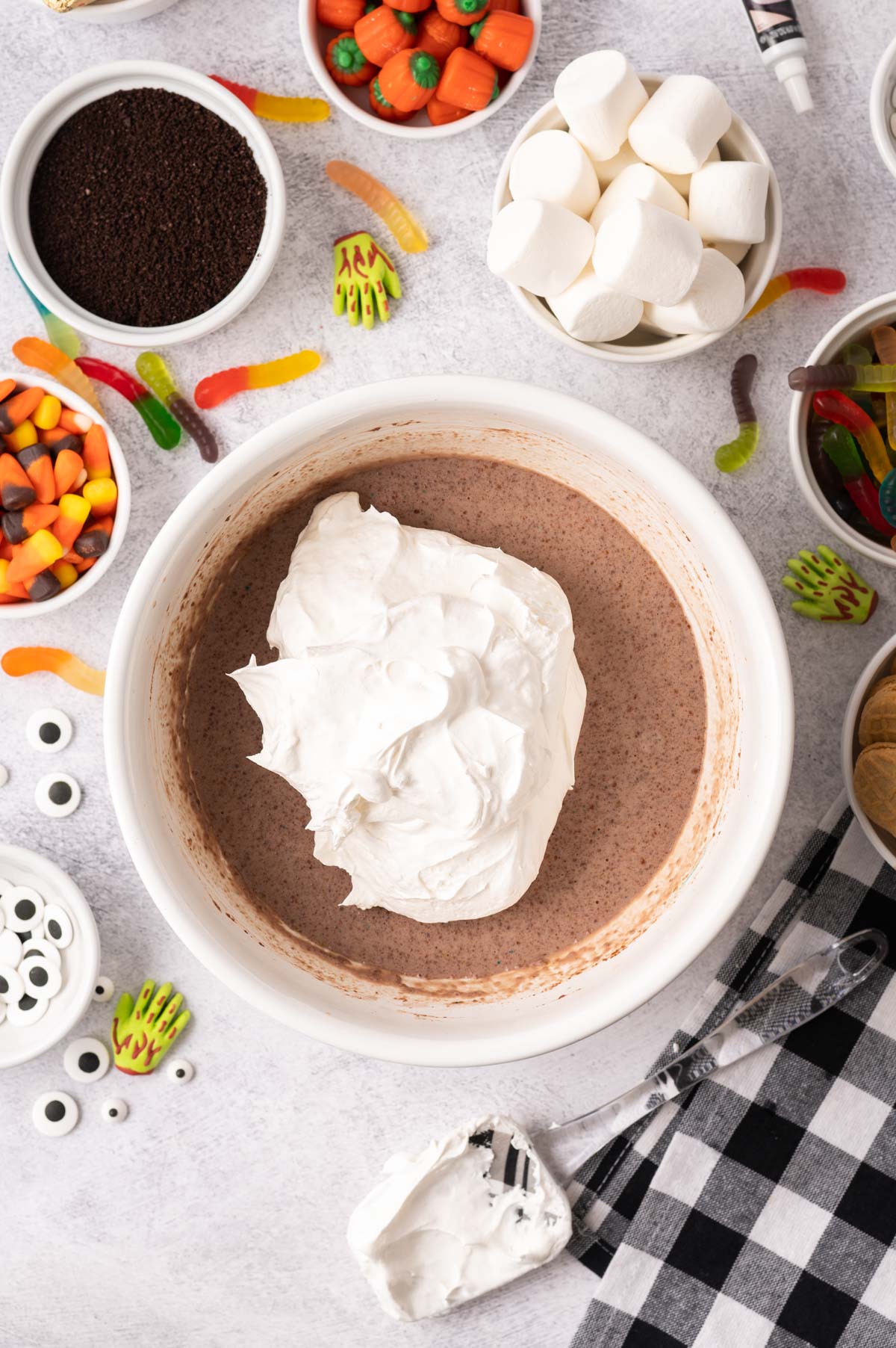 Fold cool whip into pudding mixture